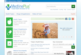 MedlinePlus Screenshot